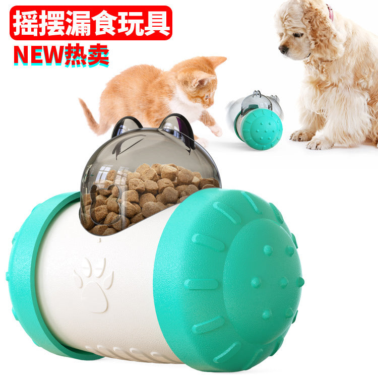 Pet-tumbler puzzle food leakage ball