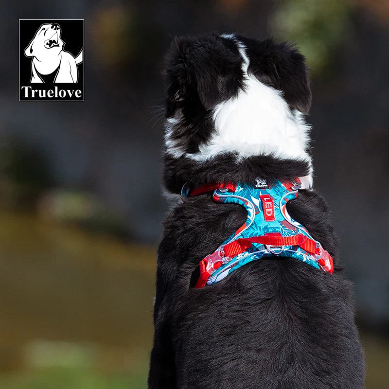 Truelove Pet Explosion-proof Dog Harness Camouflage Reflective Nylon Special Edition and Upgrade Version Easy to Adjust