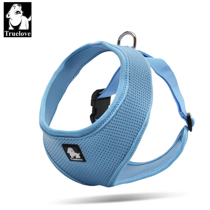 Truelove Puppy Cat Pet Dog Harness Breathable Mesh Nylon Dog Harness Strap Soft Walk Vest Collar For Small Medium Dog
