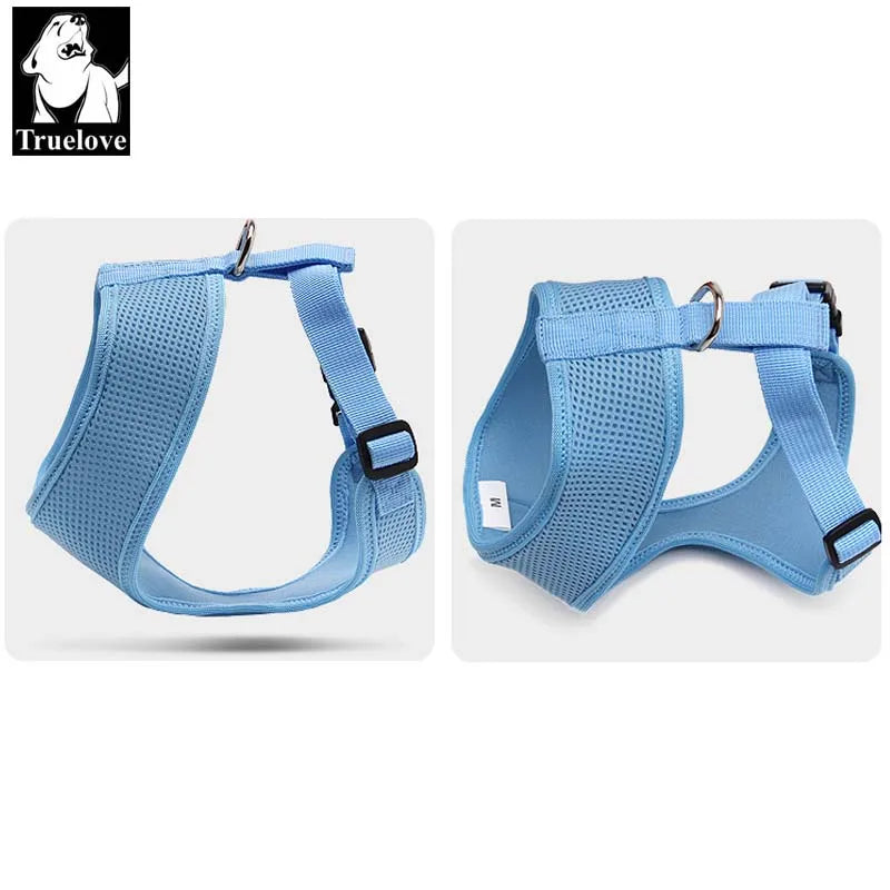 Truelove Puppy Cat Pet Dog Harness Breathable Mesh Nylon Dog Harness Strap Soft Walk Vest Collar For Small Medium Dog
