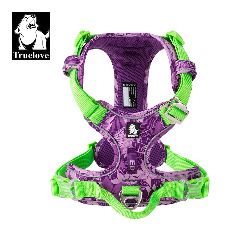 Truelove Pet Explosion-proof Dog Harness Camouflage Reflective Nylon Special Edition and Upgrade Version Easy to Adjust