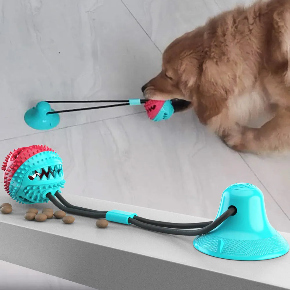 Dog Silicon Suction Tug Toy