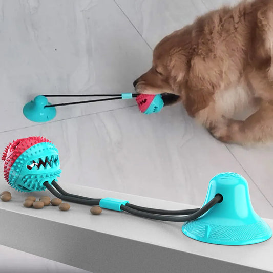 Dog Silicon Suction Tug Toy