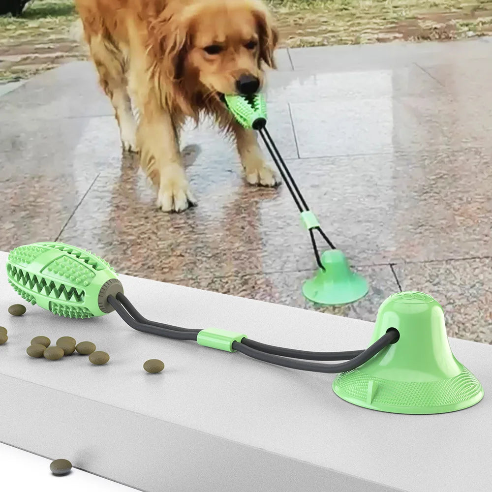 Dog Silicon Suction Tug Toy