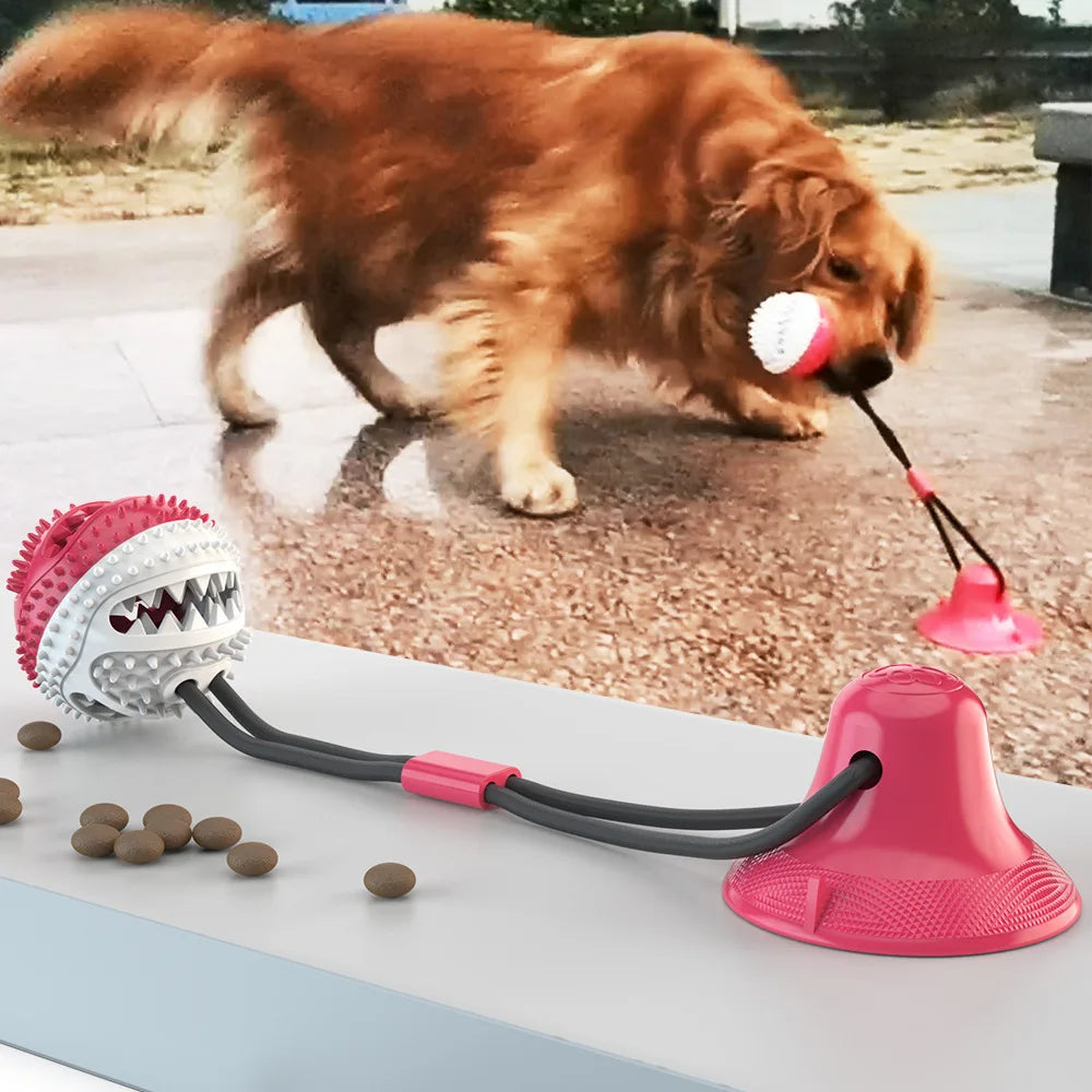Dog Silicon Suction Tug Toy