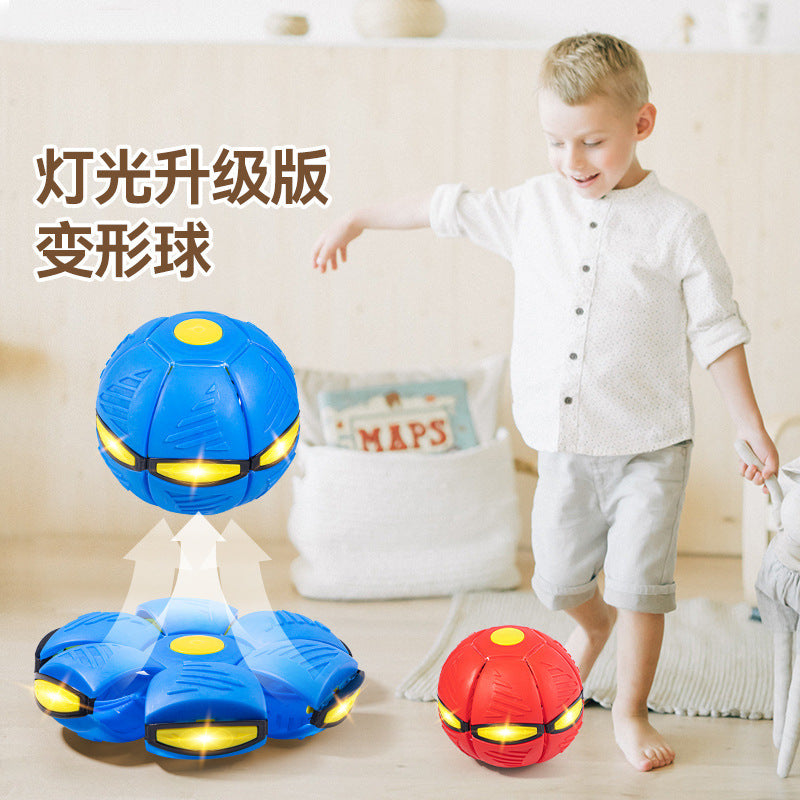 Glowing Flying Saucer Ball Dog Toy